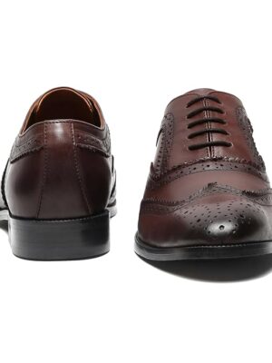 Men’s Handcrafted European Leather Brogues – Premium Lace-Up Formal Shoes for Business & Special Occasions