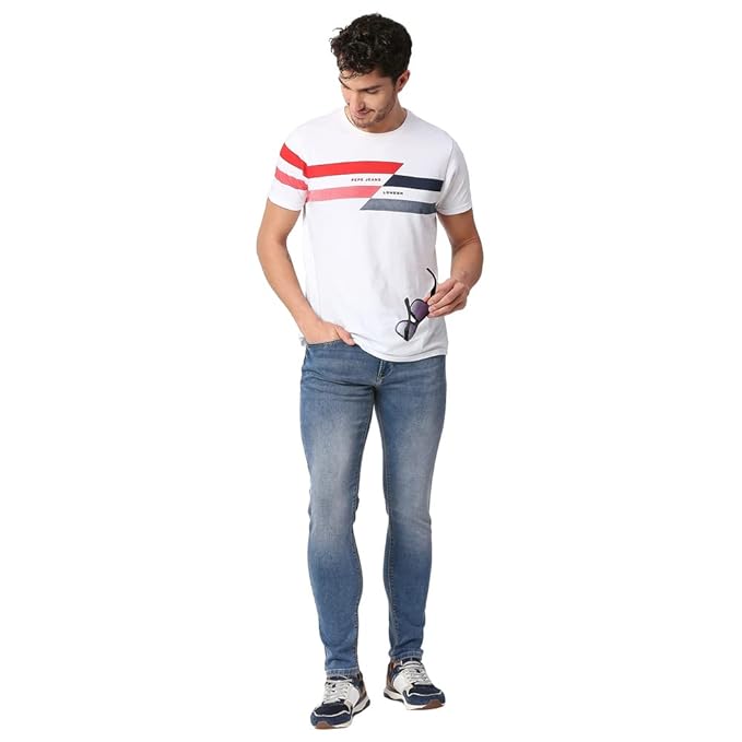 Pepe Jeans Slim Fit Mid Rise Blue Jeans