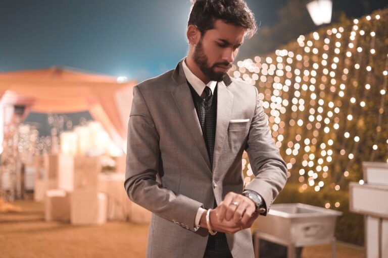 The Modern Gentleman’s Guide to Hosting a Diwali Get-Together 1 man wearing grey suit