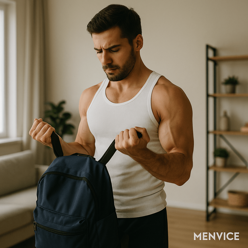 man going to gym
