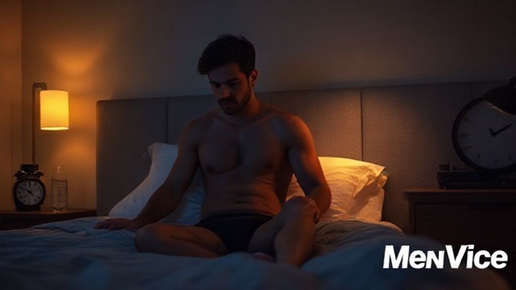 man in bed