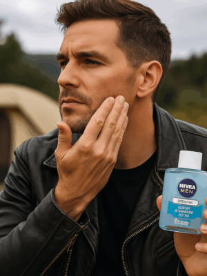 NIVEA MEN Sensitive Cooling After Shave Lotion – Soothes & Refreshes Skin, 100ml
