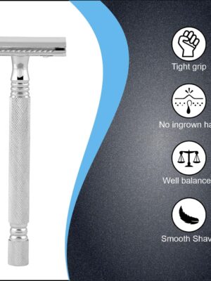 Pearl Shaving Double Edge Safety Razor SS-01 Chrome | Brass Classic Men’s Razor