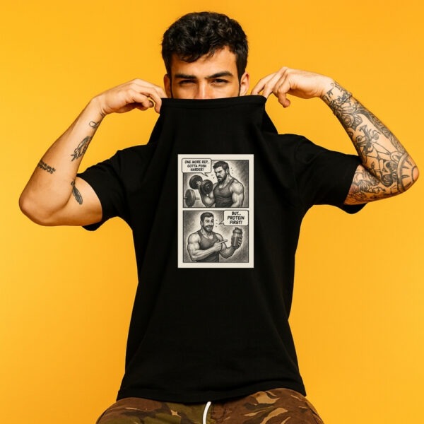 13 BUT... Protein First Graphic T-Shirt