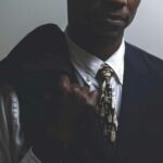 men s black waistcoat